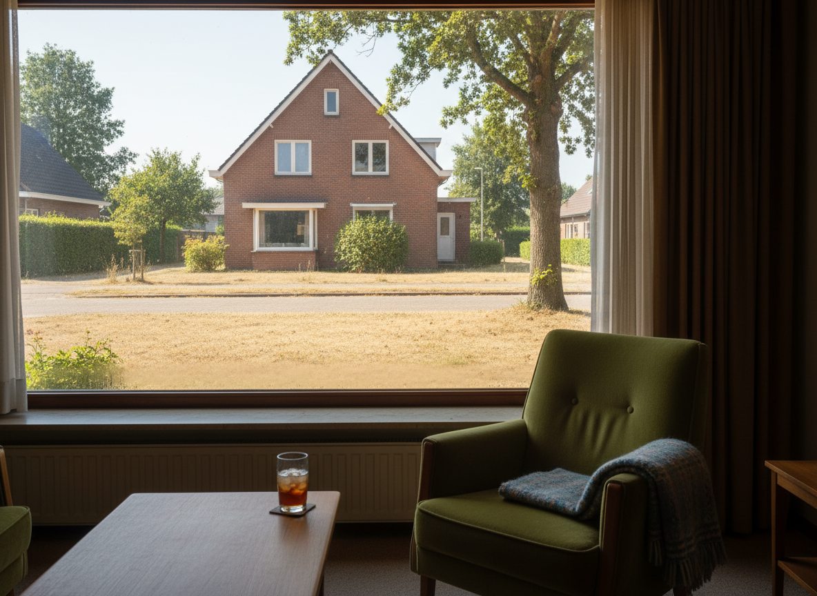 Airconditioning installatie bij bakstenen woning in Vlaanderen